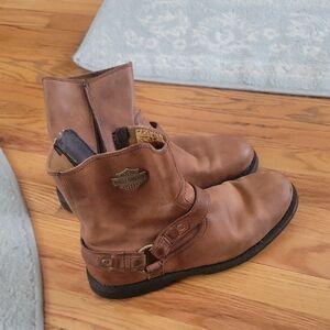 Harley-Davidson Men's Brown Leather Boots